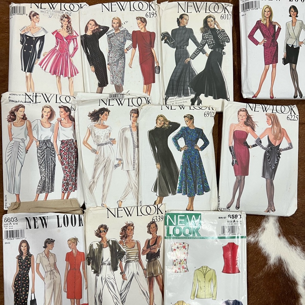 Lot of 11 VTG Women's Sewing Patterns New Look  Dresses Skirts Pants As Is